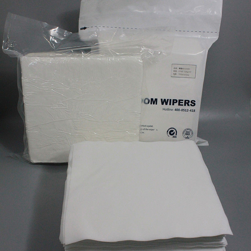 9x9 Nonwoven Polycellulose Wipes 56g Lint Free Cloth For Clean Room