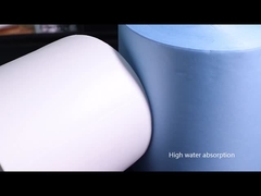 500 chiếc Khăn lau khô Viscose công nghiệp 25x37cm Khăn lau thấm dầu Poly Cellulose Cuộn giấy